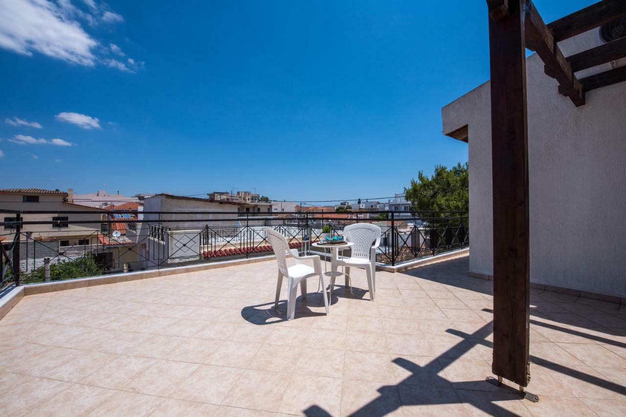 Apartmán Top Floor Modern Studio In Central Koropi Exteriér fotografie